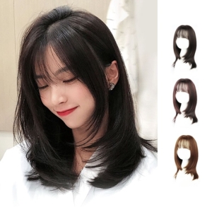 오너클랜  키밍 중단발머리 데일리 통가발 긴머리가발 여자가발 5000930