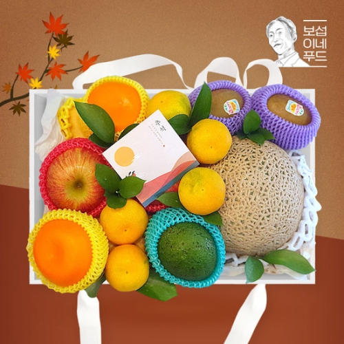 보섭이네푸드 프리미엄 과일혼합 바구니 반달 (1개)_이미지