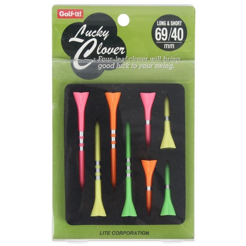 럭키 클로버 플라스틱 골프티 파스텔 T319 PA