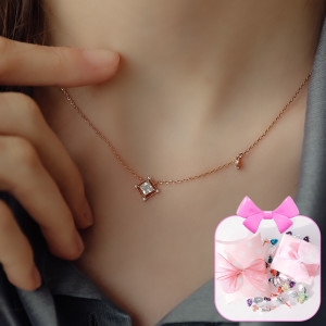 달콤달달 사탕 패키지/ 너의 이름은 요정 목걸이+핑크+쇼핑백 HXRD-50813