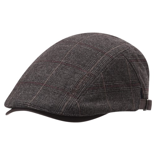 팬텀 로고 자수 체크 헌팅캡 211D3CP102_BR