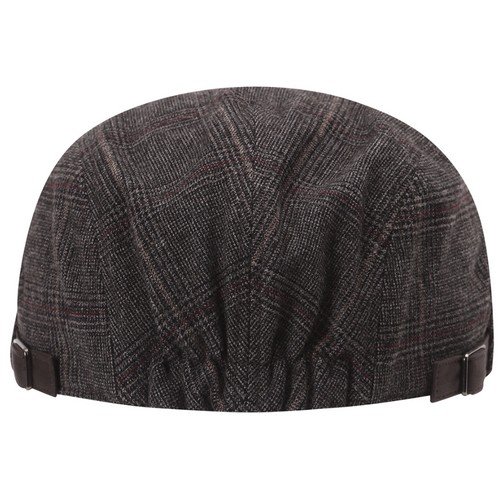 팬텀 로고 자수 체크 헌팅캡 211D3CP102_BR_이미지