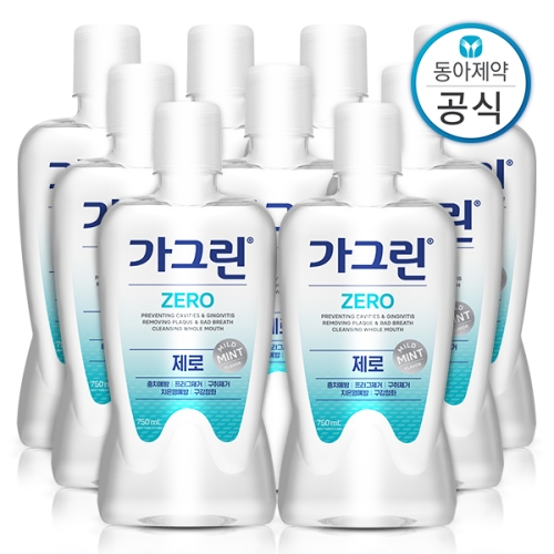 동아제약 가그린 제로 750ml (9개)
