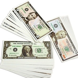 오피스넥스 영어교구 미국 지폐 Pack US PaperMoney-6종120장_이미지