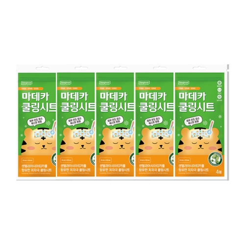 동국제약 마데카 쿨링시트 4매 (5팩(20매))_이미지