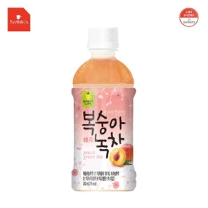 웰그린세제 웰그린 편의점 음료수 스위츠 복숭아녹차 340ml X 20PET_이미지