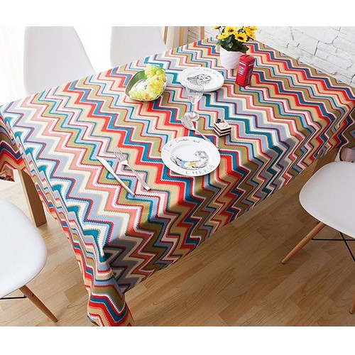 캠핑문 북유럽풍 감성 식탁보 (M)