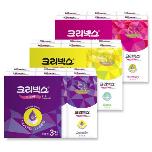  크리넥스 아로마 티슈손수건 10매 (6입) [6팩(36입)]