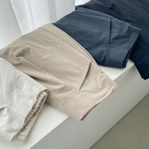 샵앤 국산 여성 시원한 여름 A라인 뒷밴딩 여름 반바지 ATT-WPT-4483-아이보리_이미지