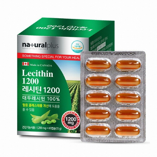 내츄럴플러스 레시틴 1200 60캡슐 (1개)