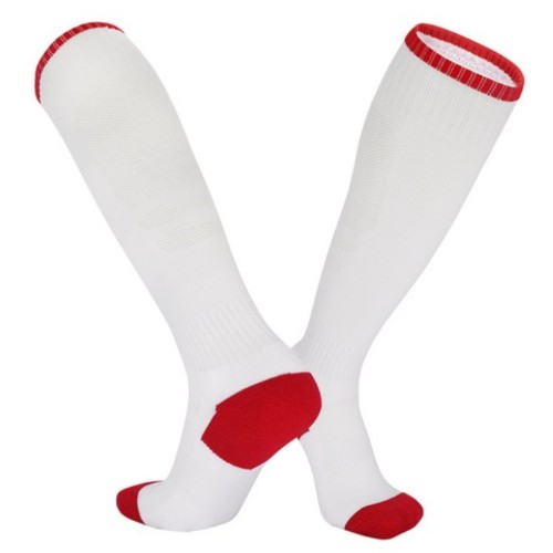 SNF 종아리 포인트 두꺼운 축구양말 2족 (02 화이트레드)_이미지