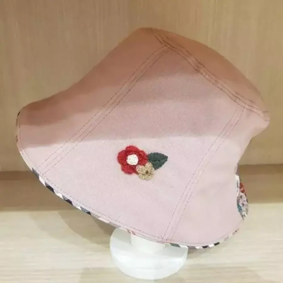 애슬릿 꽃 자수 벙거지 모자 중년 여성 가을 버킷햇 18885458A_이미지