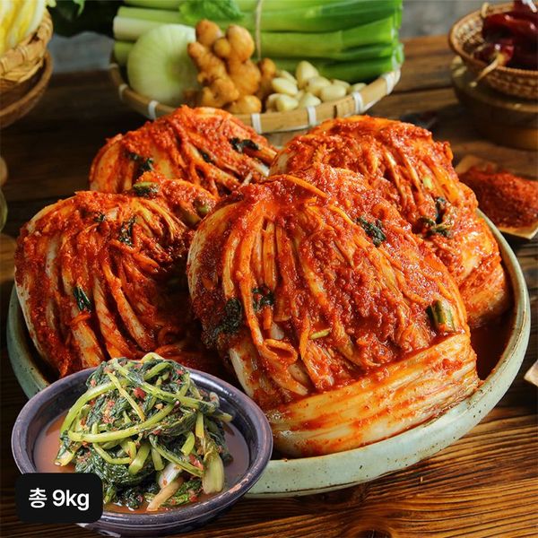 땅끝마을쌍둥이네김치 포기김치 8kg + 열무김치 1kg (1개)_이미지