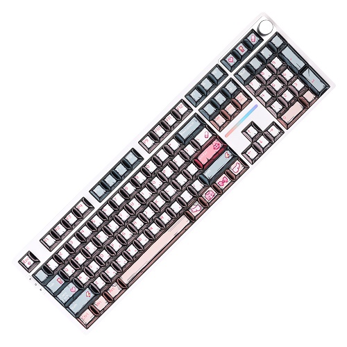 도트 카툰 한글 108키 PBT 체리 키캡