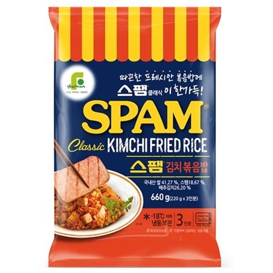 CJ제일제당 스팸 김치 볶음밥 3인분 660g (4개)