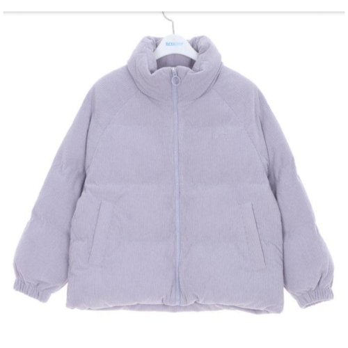  에꼴리에 동아쇼핑 NC 꾸안꾸 10대 주니어룩 가볍고 따뜻한 코듀로이 웰론 점퍼 핫 잇템 발+강력추천 23D0155 VI 바이올렛 ..