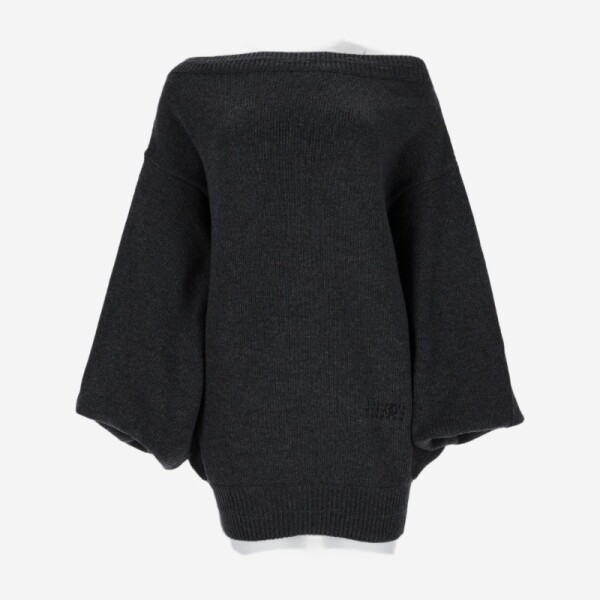 메종마르지엘라 MM6 톤온톤 로고 배트윙 슬리브 원피스 S52DA010_이미지