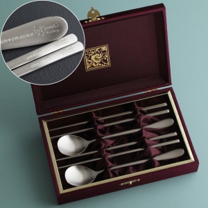 이니셜각인무료 커플수저세트 결혼집들이생일선물