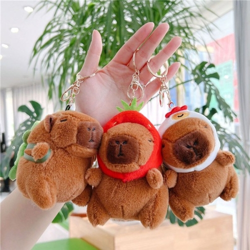오너클랜 잠자는 카피바라 인형 열쇠고리 키링 LM-0400