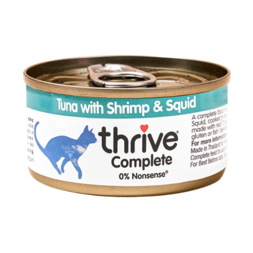 쓰라이브 컴플리트 참치와 새우&오징어 캔 75g (6개)_이미지