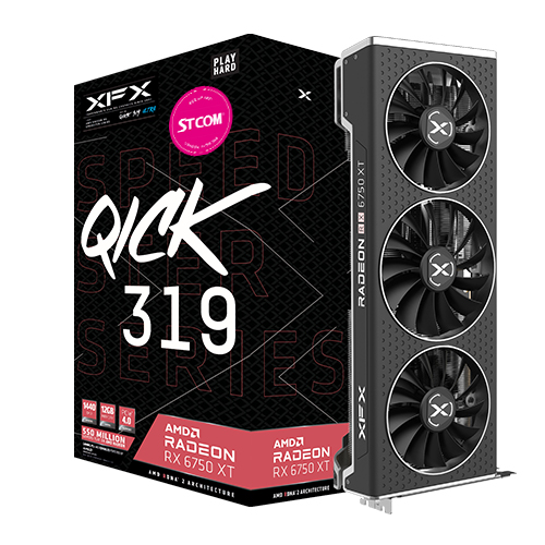 XFX 라데온 RX 6750 XT QICK 319 ULTRA D6 12GB