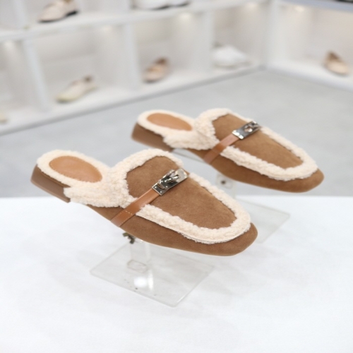  코디엘루 스웨이드 뽀글이 털안감 뮬 블로퍼 3cm CDSP500108