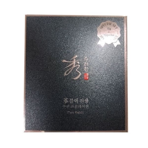 LG생활건강 수려한 블랙 진생 쿠션 파운데이션 15g (본품1개+리필2개)