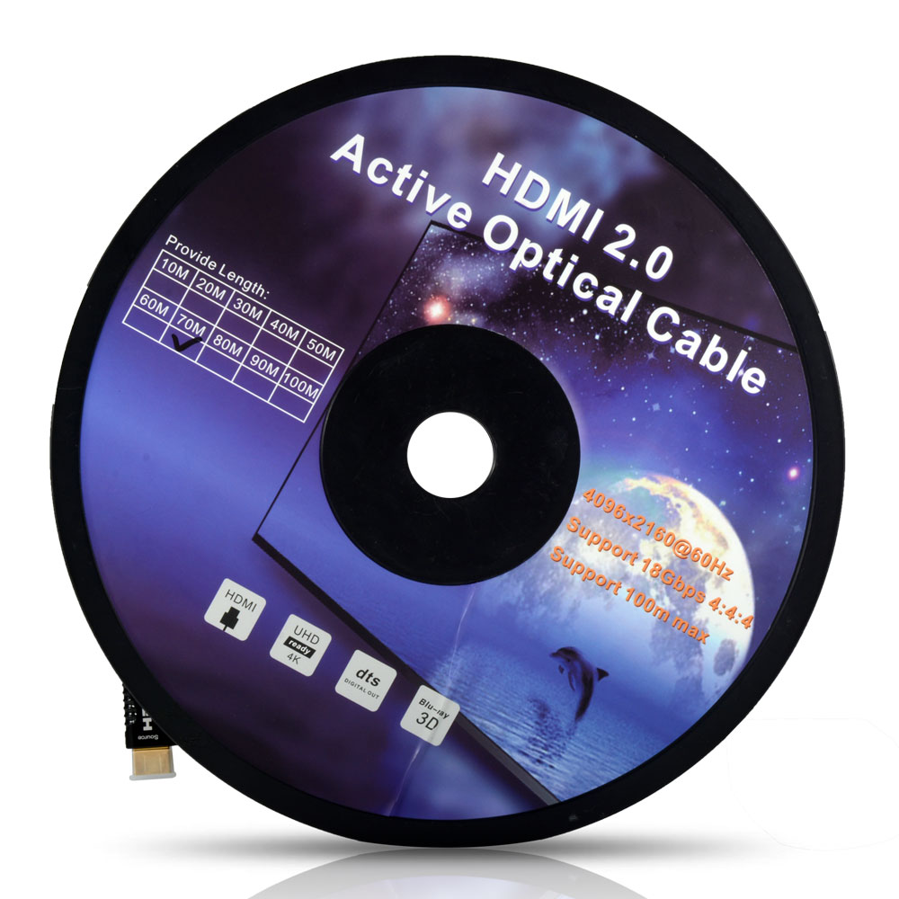 이지넷유비쿼터스 넥스트 HDMI2.0a AOC 하이브리드 광케이블 (NEXT-2120HAOC, 120m)_이미지