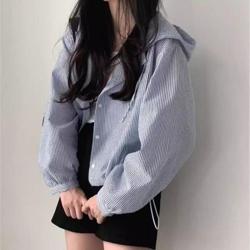 오노마 셀러허브 ONM 스트라이프 루즈핏 후드 셔츠 아우터 41585632