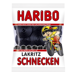 하리보 리코리스 슈네켄 구미 젤리 감초맛 달팽이 모양 200g Haribo Lakritz Schencken