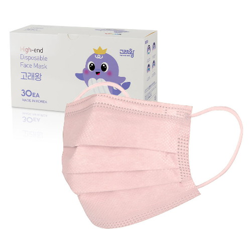 고라니프렌즈 고래왕마스크 특대형 베이비핑크 30매입