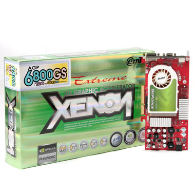 이엠텍 XENON 지포스 6800GS Extreme 128MB AGP_이미지