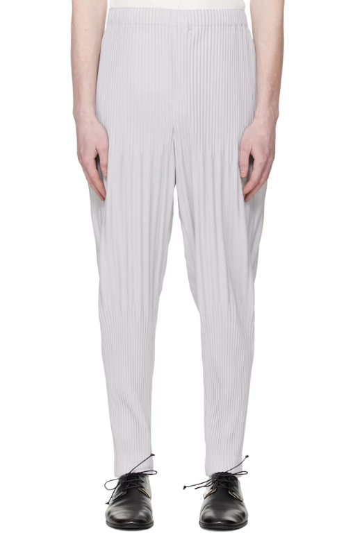  이세이미야케 Homme Plisse Issey Miyake 남성 그레이 먼슬리 컬러 페브러리 슬랙스 261729M191055