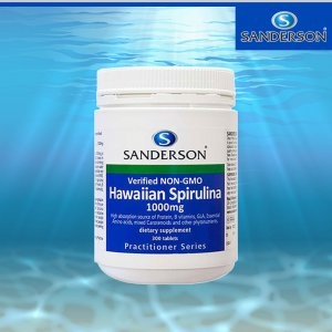 샌더슨 하와이안 스피루리나 Non-GMO 1000mg 300캡슐