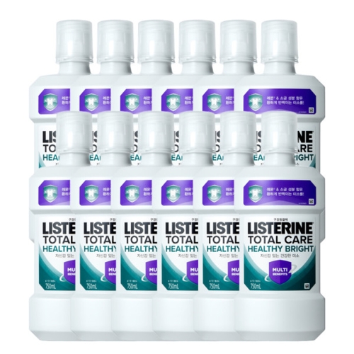 존슨앤존슨 리스테린 토탈케어 헬씨브라이트 750ml (12개)