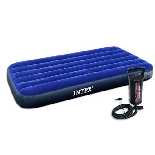 블루 싱글 에어매트+펌프 세트 (76x191)