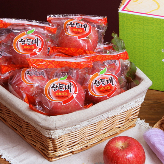 껍질째 먹는 경북 세척사과 15개(과)내외 3kg