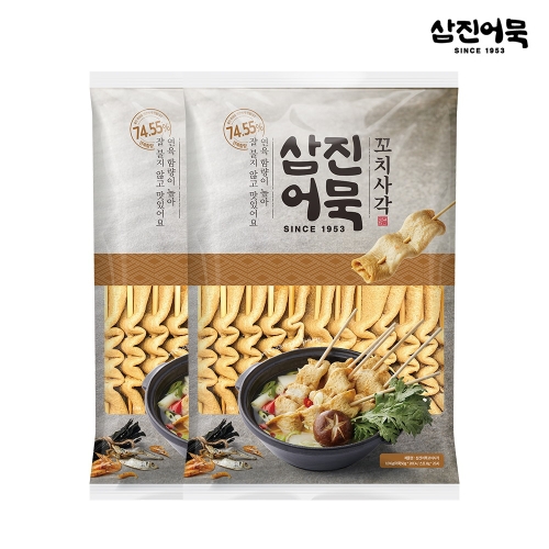 삼진식품 삼진어묵 꼬치사각 1016g [2개]