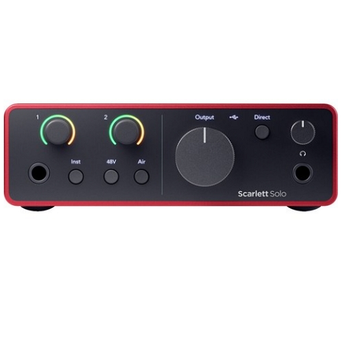 Focusrite Scarlett Solo 4세대 (+ 마이크, 로데 PODMIC)_이미지