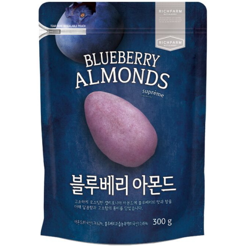  리치팜너트 블루베리 아몬드 300g [1개]