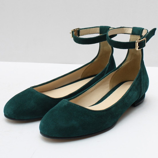 로맨틱무브 Round Angle Strap R16H041 (Green Suede)_이미지