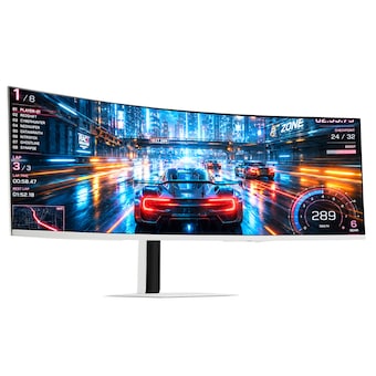 크로스오버 미켈란 <b>49UW199GW</b> 5K DQHD PD65 H2.1 게이밍 화이트 무결점