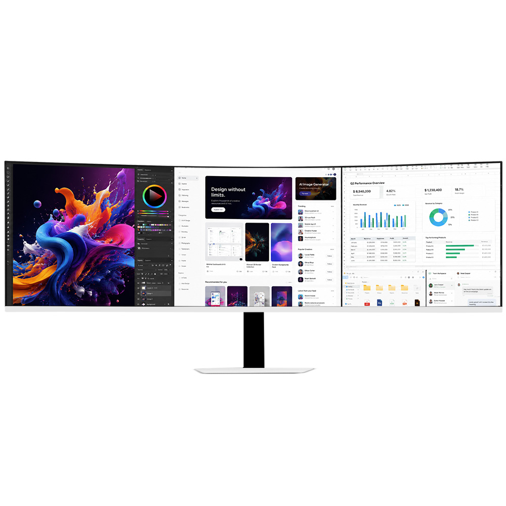 크로스오버 미켈란 49UW199GW 5K DQHD PD65 H2.1 게이밍 화이트 무결점_이미지