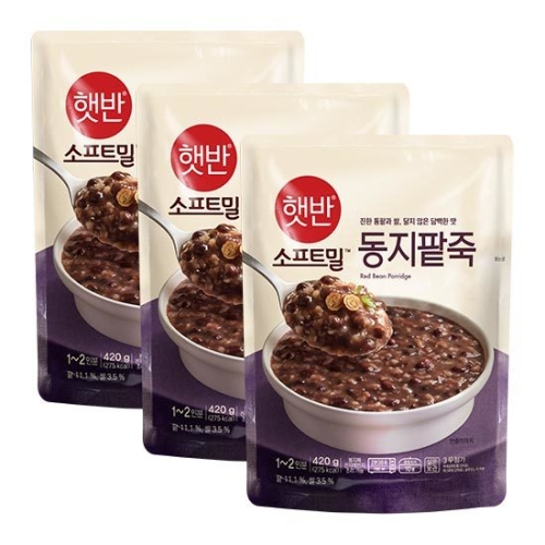 CJ제일제당 햇반 동지팥죽 420g (3개)_이미지