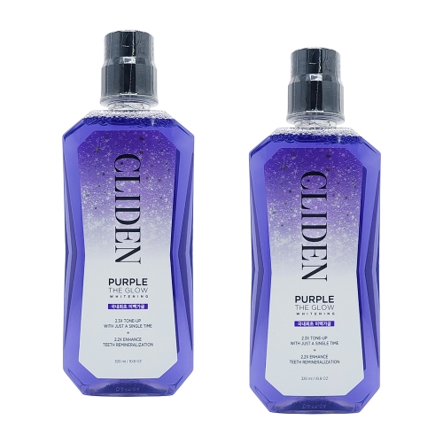 클라이덴 퍼플 더 글로우 화이트닝 미백 가글 320ml