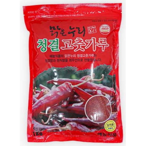 맑은누리 청결 고춧가루 김치용 보통맛 1kg