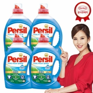헨켈 퍼실 딥클린 플러스 퓨어프레쉬 2.7Lx4개 세탁세제_이미지