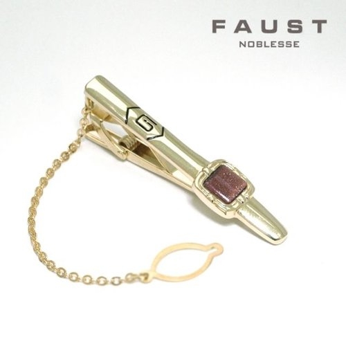  젠 FAUST 넥타이핀 넥타이 고급스러운 타이클립 48163G