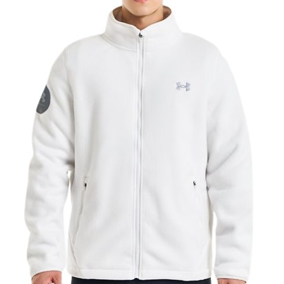 언더아머 APAC 본디드 플리스 재킷 1376615 (112, 화이트)_이미지