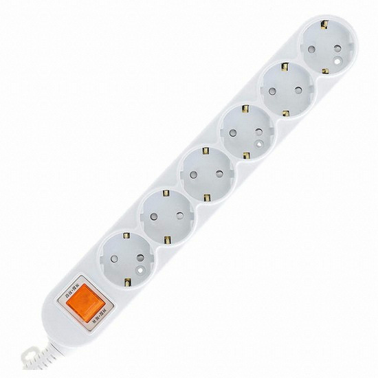 대한이라이트 6구 16A 일반형 접지 멀티탭 (9m)_이미지